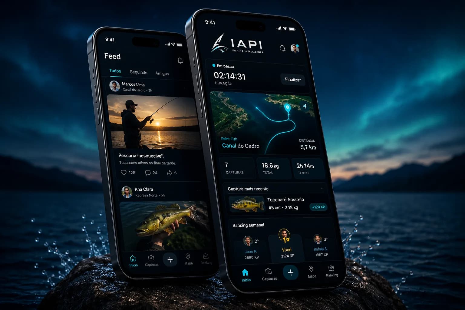 Aplicativo IAPI em telas premium